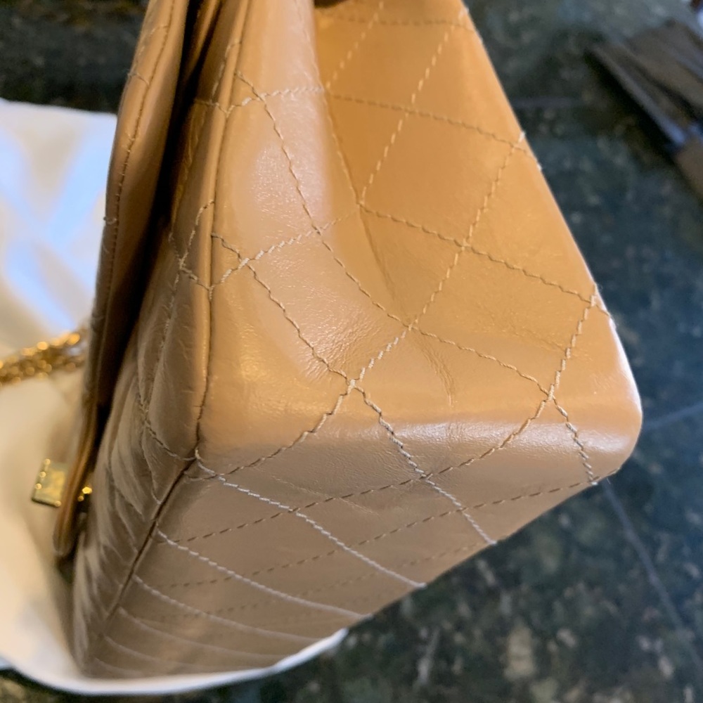❌Sold❌Chanel beige quilted ghw 226 reissue double - Picture 4 of 11